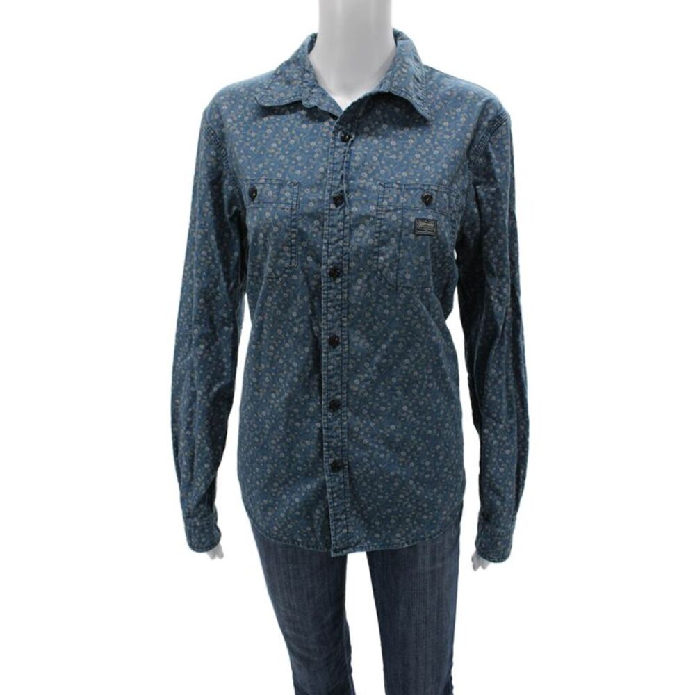 Denim & Supply By Ralph Lauren Men Floral Longsleeve Button-Up Top Size M